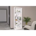 Ver imagem 1 de Estante Livreiro de Escritório Me4141 C/ 4 Prateleiras Branco - Tecno Mobili