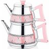 Chaleira & Bule de Chá Turco Elite Aço Inoxidável Rosa / BLGDNE66 - 1