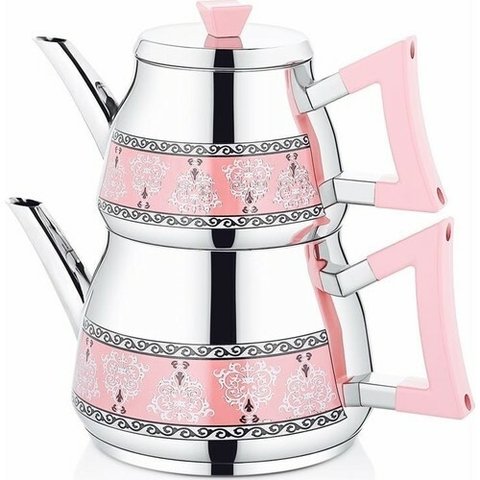 Chaleira & Bule de Chá Turco Elite Aço Inoxidável Rosa / BLGDNE66