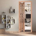 Ver imagem 1 de Kit Porta Camarão Quadriculada em Eucalipto e Abertura Direita, 213cm X 84cm X 12cm