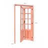 Kit Porta Camarão Quadriculada em Eucalipto e Abertura Direita, 213cm X 84cm X 12cm - 4