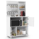 Ver imagem 3 de Armário Multiuso 2 Portas Cantinho do Café Aconchego Branco - Patrimar