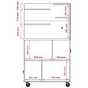 Ver imagem 5 de Armário Multiuso 2 Portas Cantinho do Café Aconchego Branco - Patrimar