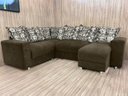 Ver imagem 1 de Sofá Canto Marrom com Floral 603/425 Áustria