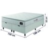 Cama Box Baú Queen Colchão Espuma D33 Pillow Top Van Gogh 158x198x65cm Hellen - 5