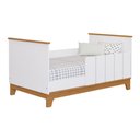 Ver imagem 5 de Berço Americano 2 em 1 100% MDF para Colchão 130x70cm Multimóveis Crper-BER002 Branco/Madeirado