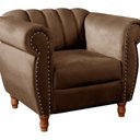 Ver imagem 2 de Poltrona Realeza Chesterfield Cadeira Vintage Decoração Retrô Marrom