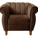 Ver imagem 4 de Poltrona Realeza Chesterfield Cadeira Vintage Decoração Retrô