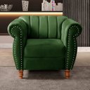Ver imagem 1 de Poltrona Realeza Chesterfield Cadeira Vintage Decoração Retrô Verde