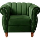 Ver imagem 4 de Poltrona Realeza Chesterfield Cadeira Vintage Decoração Retrô