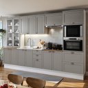 Ver mais imagens de Cozinha Completa Modulada 6 Peças 100% MDF com Cristaleira Torre Quente e Balcão para Pia Iluminata
