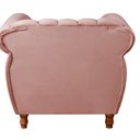 Ver imagem 5 de Poltrona Realeza Chesterfield Cadeira Vintage Decoração Retrô Rosa Rose