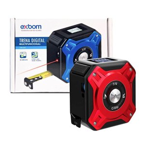 Trena Laser Digital Exbom Multifuncional 50m Vermelho