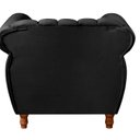 Ver imagem 5 de Poltrona Realeza Chesterfield Cadeira Vintage Decoração Retrô Preto