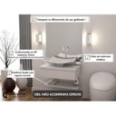 Ver imagem 5 de Kit com 4 Conjuntos para Banheiro Gabinete com Cuba F44 e Prateleira 605W Metrópole Branco/Chess