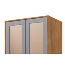 Ver imagem 7 de Paneleiro de Cozinha Celeste com 4 Portas e 4 Prateleiras em MDF 70cm Cinamomo-Platina MGM