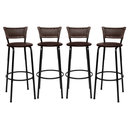 Ver imagem 1 de Kit 4 Banquetas para Cozinha Banco Alto Junco Argila Balcão Ilha Bancada Bares Piscina Área Gourmet