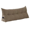 Ver imagem 1 de Almofada Cabeceira Ana Cama King 195cm Suede Capuccino Ms Decor