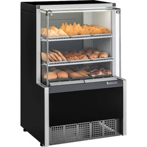 Balcão Estufa 74cm Meqa-075r Pr Gelopar Preto 220v