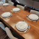 Ver imagem 4 de Prato de Sobremesa Porcelana Germer Raso Redondo 20,5cm Nero Mármore Branco
