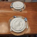 Ver imagem 3 de Prato de Sobremesa Porcelana Germer Raso Redondo 20,5cm Nero Mármore Branco