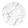 Prato de Sobremesa Porcelana Germer Raso Redondo 20,5cm Nero Mármore Branco - 1