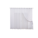 Ver imagem 1 de Cortina 5,00x2,80 Sala Quarto Cozinha Varão Voil Duplo: Branco