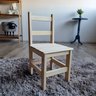 Conjunto Mesinha Infantil Didática Mesa com 2 Cadeiras Kit Madeira Maciça Pinus Resistente - 7