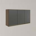Ver imagem 6 de Armario Aereo 3 Portas Mdf 120 Cm Kali 12197 Carvalho Toq Chumbo Nicioli