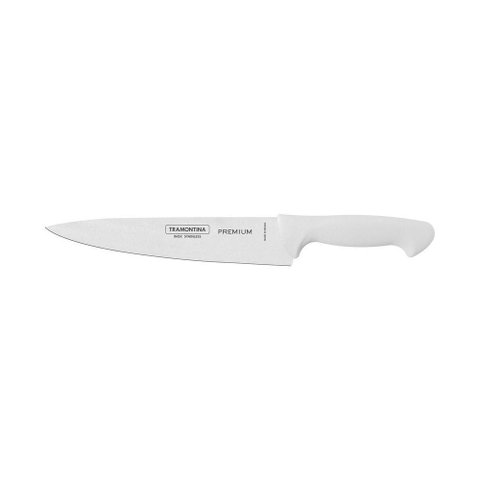 Faca para Cozinha Premium com Lâmina em Aço Inox e Cabo de Polipropileno Branco 7"