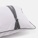 Ver imagem 2 de Capa para Almofada de Cama Algodão Retangular 400 Fios Barcelona Gris Blue Gardenia