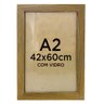 Moldura Quadro A2 42x60 Foto Poster Ilustração com Vidro - Várias Cores - 4