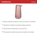 Ver imagem 6 de Vaso Decorativo de Vidro Lilás 30x15x15cm Enfeite Sala Mesa Estante Aparador