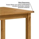 Ver imagem 7 de Conjunto Sala de Jantar Mesa 120cm Retangular e 4 Cadeiras 100% Madeira Maciça Essen Espresso Móveis Marrom/Nogueira