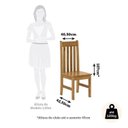 Ver imagem 4 de Conjunto Sala de Jantar Mesa 120cm Retangular e 4 Cadeiras 100% Madeira Maciça Essen Espresso Móveis Marrom/Nogueira
