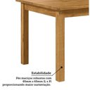 Ver imagem 6 de Conjunto Sala de Jantar Mesa 120cm Retangular e 4 Cadeiras 100% Madeira Maciça Essen Espresso Móveis Marrom/Nogueira