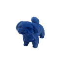 Ver imagem 1 de Shitzu Low Poly Pet Dog Geométrico Decoração 3d:azul