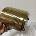 Ver imagem 7 de Cachepô de Metal Dourado 16x14x14cm Vaso Plantas Jardim Sala Suculenta Flores