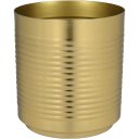 Ver imagem 1 de Cachepô de Metal Dourado 16x14x14cm Vaso Plantas Jardim Sala Suculenta Flores