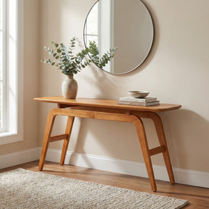 Aparador Para Sala De Estar Em Madeira Maciça 160cm Acabamento Mel Linha Jamba