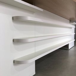 Kit 3 Peças com Mesa para Escritório Presidente, Balcão para Escritório e Armário Multiuso Alto em Tamburato - 5