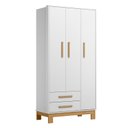 Ver imagem 2 de Guarda Roupa Infantil Q Encanto Slim 4340 Branco Acetinado Ambiente - Qmovi