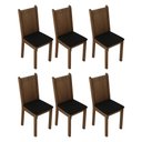 Ver imagem 1 de Kit 6 Cadeiras 4290 Madesa Rustic/preto