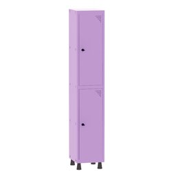 Roupeiro de Aço 1 Vão 2 Portas com Pitão Pandin 1,90 M Lilás - 1