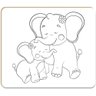 Brinquedo para Colorir Kit Pintura Mamae e Bebe - 5