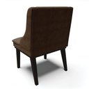 Ver imagem 5 de Kit 10 Cadeiras De Jantar Base Madeira Preto Marrom