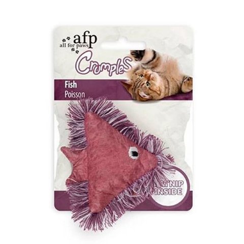 AFP BRINQUEDO P/ GATO CRUMPLES- FISH - ROXO