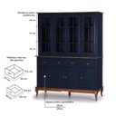 Ver imagem 5 de Cristaleira Arca e Oratório 8 Portas 3 Gavetas 60806 Hannover Linz Móveis