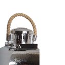 Ver imagem 6 de Lanterna Marroquina Metal Madeira Alça em Corda Porta Velas