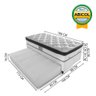 Cama Box Herval Solteiro Lofty com Cabeceira, 62x88x188cm, M. Ensacadas, Cama Auxiliar - 9